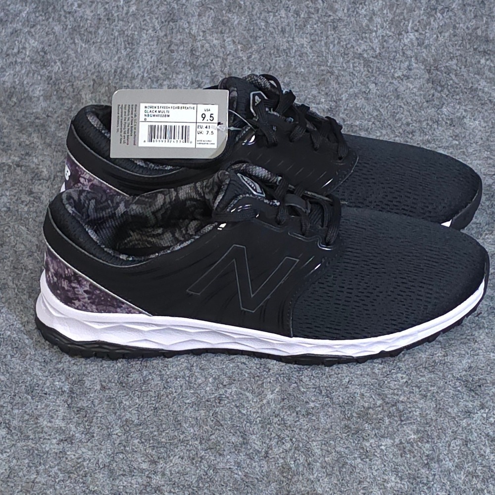New Balance Womens Fresh Foam Breathe Golf Shoes size 9.5 Black Multi NBGW4002BM